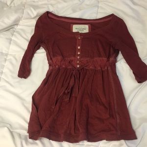 Red Flowy Shirt